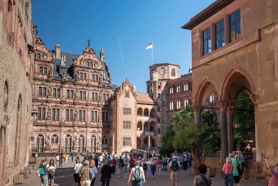 Erkundung des Heidelberger Schlosses in Deutschland