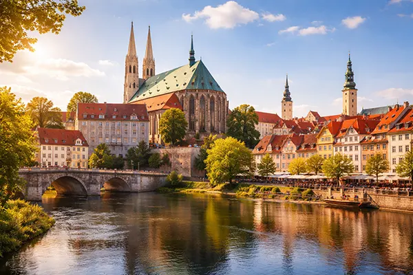 Görlitz sokak manzarası