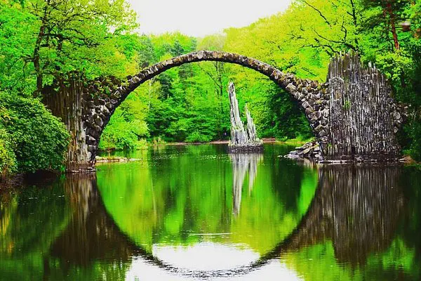 Border park landscape