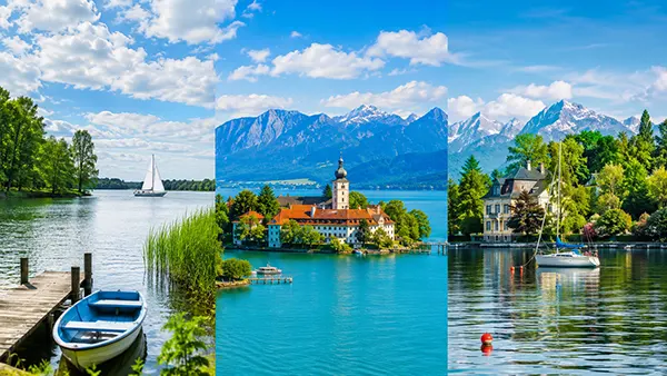 Starnberg göl manzarası